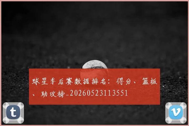 球星季后赛数据排名：得分、篮板、助攻榜_20260523113551